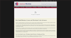 Desktop Screenshot of americanmicroloan.com